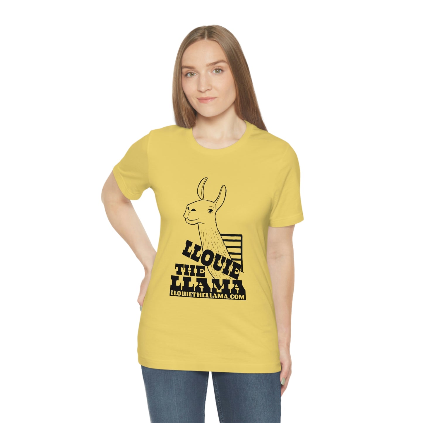 Llouie The Llama T-Shirt (Black Print)