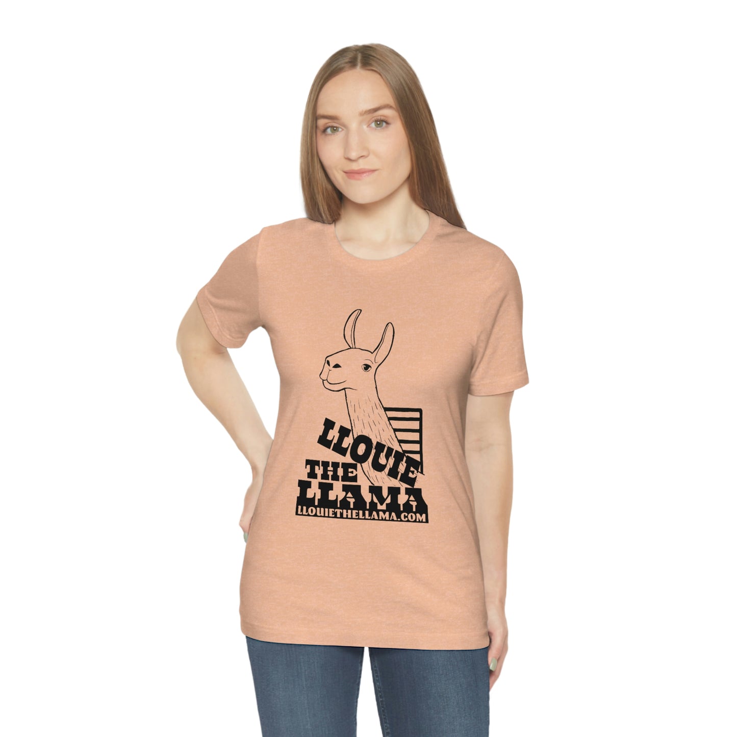 Llouie The Llama T-Shirt (Black Print)