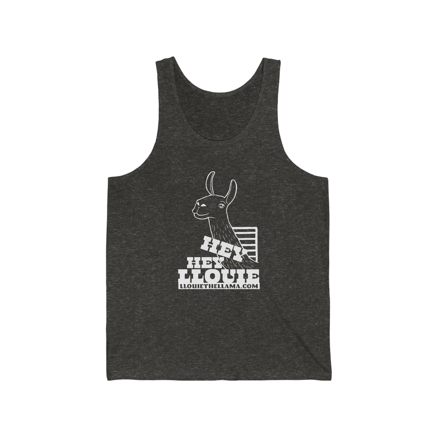 Hey Hey Llouie Tank (White Print)