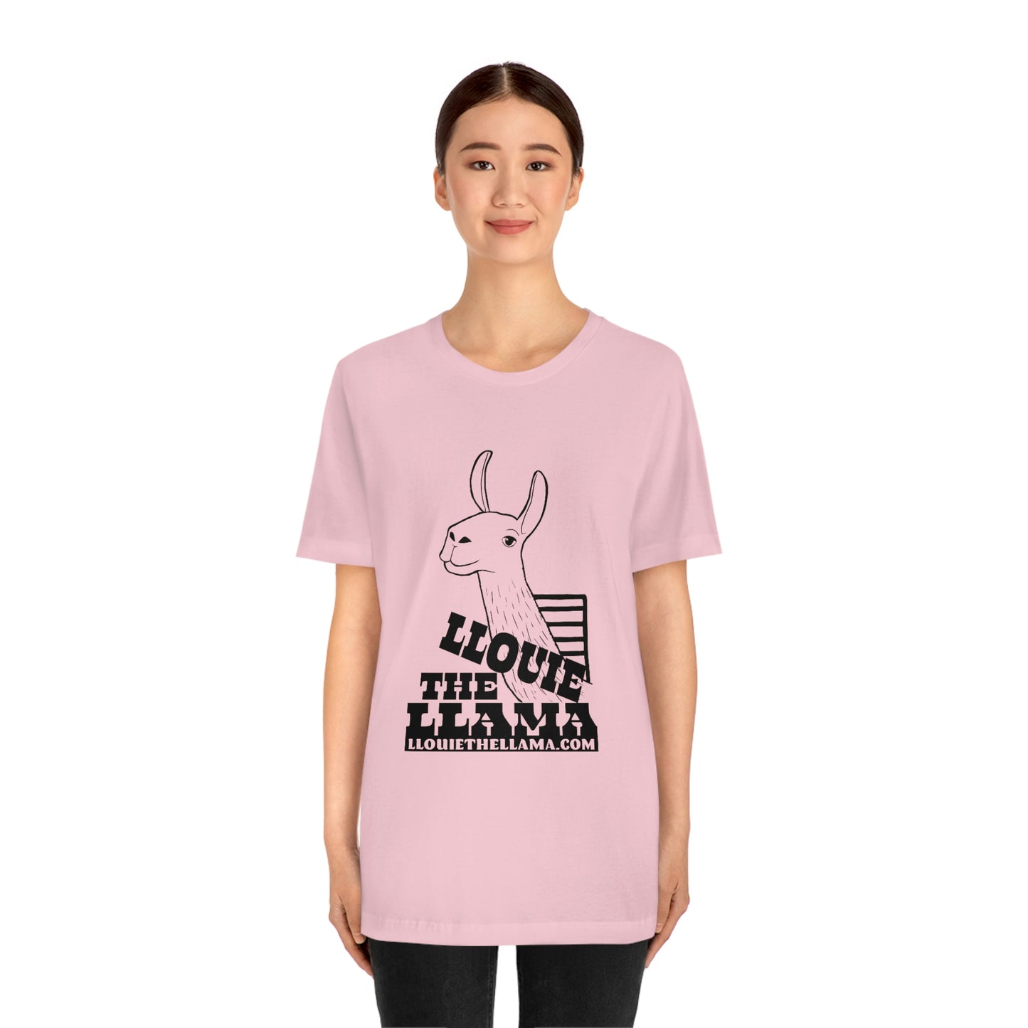 Llouie The Llama T-Shirt (Black Print)