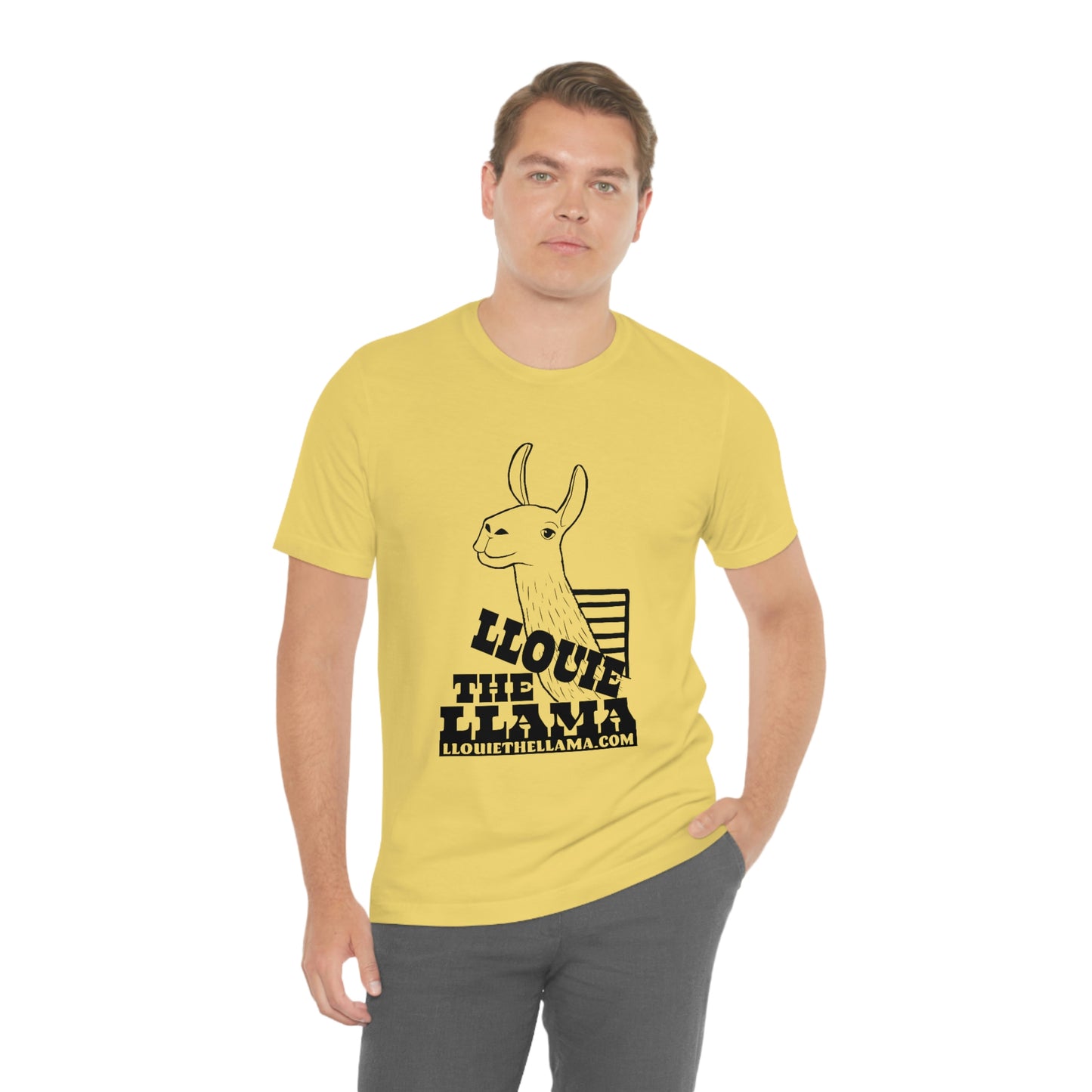 Llouie The Llama T-Shirt (Black Print)