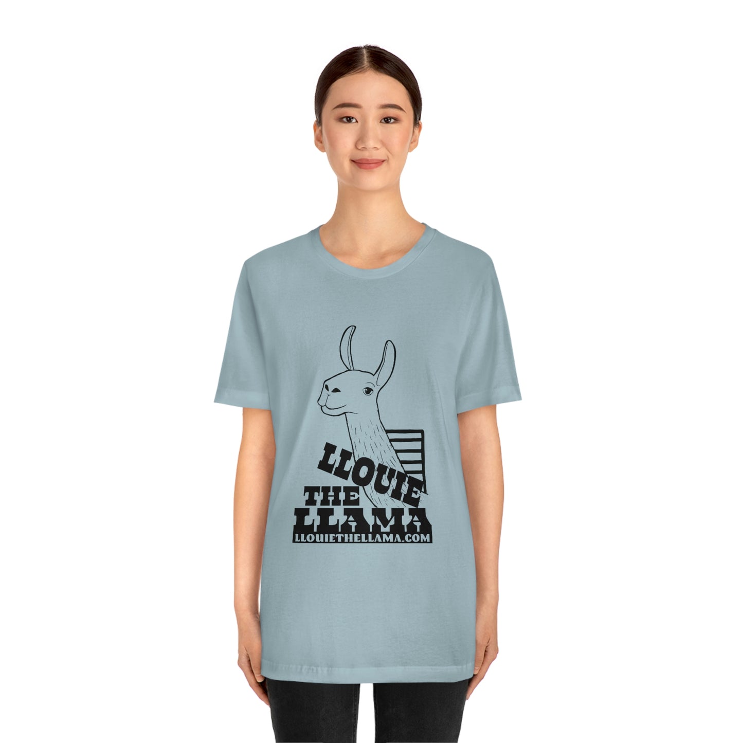 Llouie The Llama T-Shirt (Black Print)