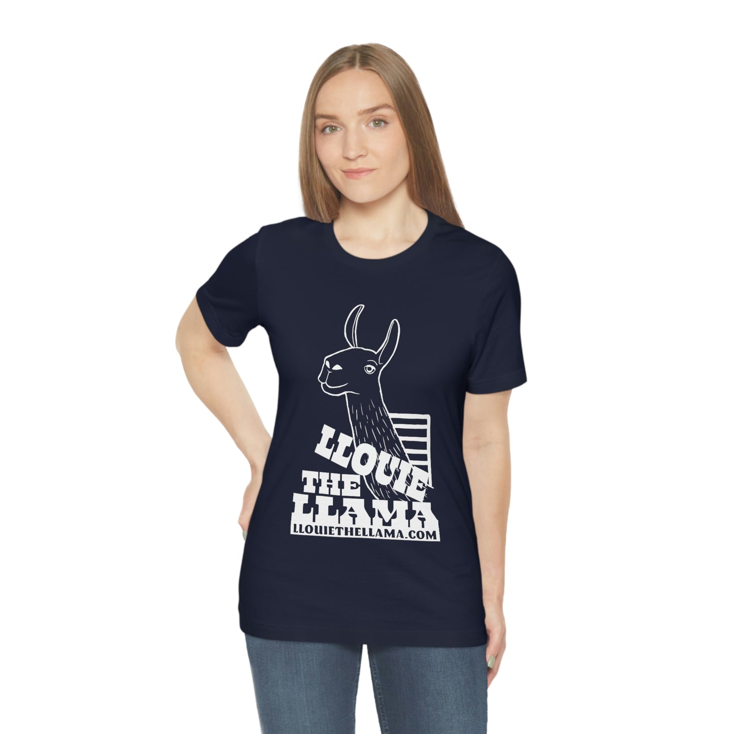 Llouie The Llama T-Shirt (White Print)