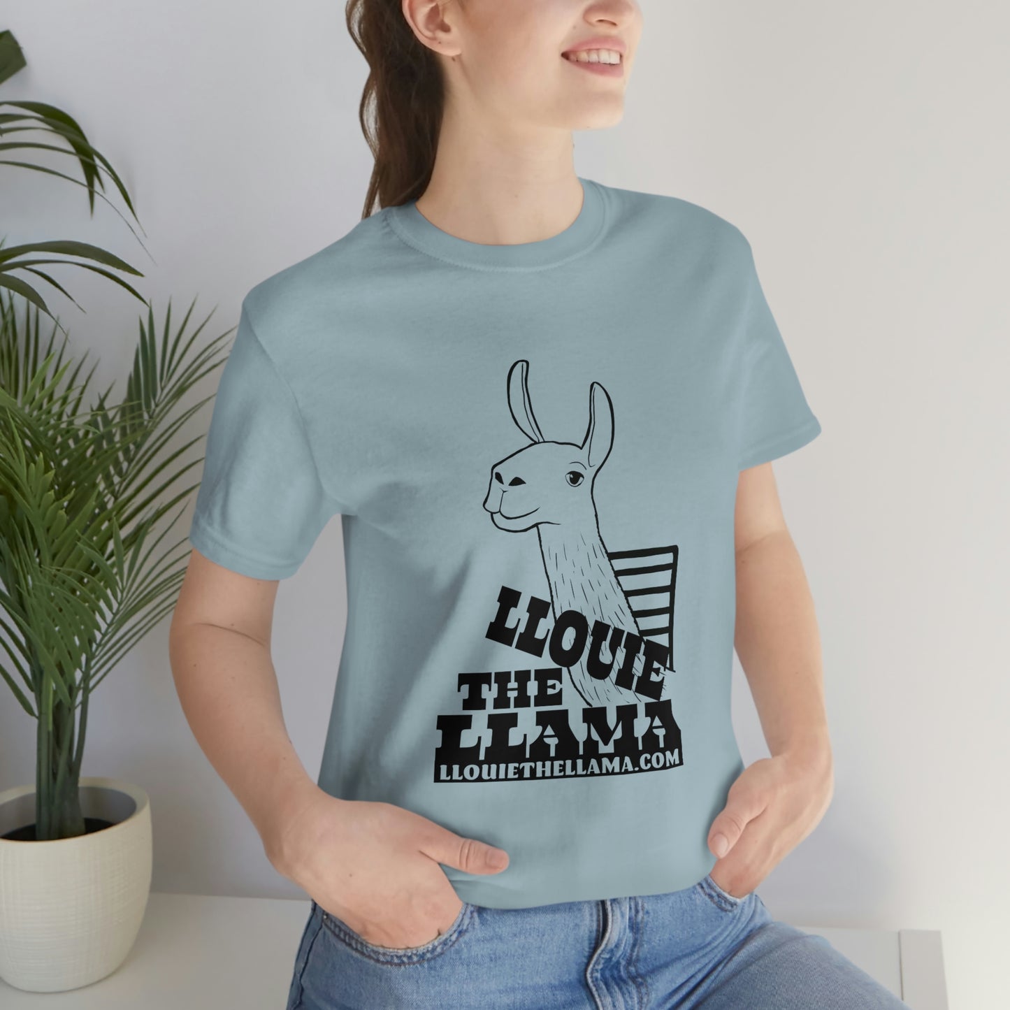 Llouie The Llama T-Shirt (Black Print)