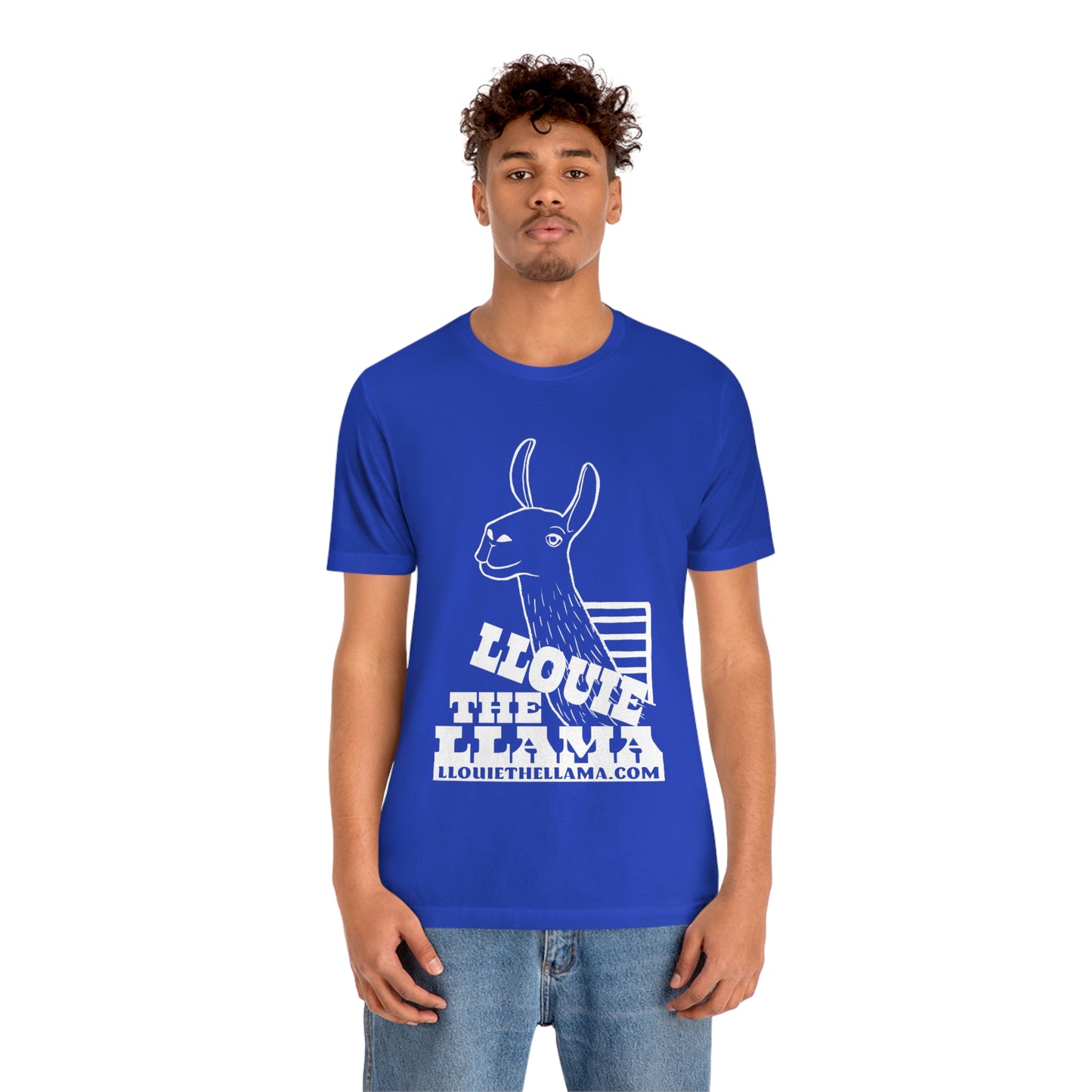 Llouie The Llama T-Shirt (White Print)