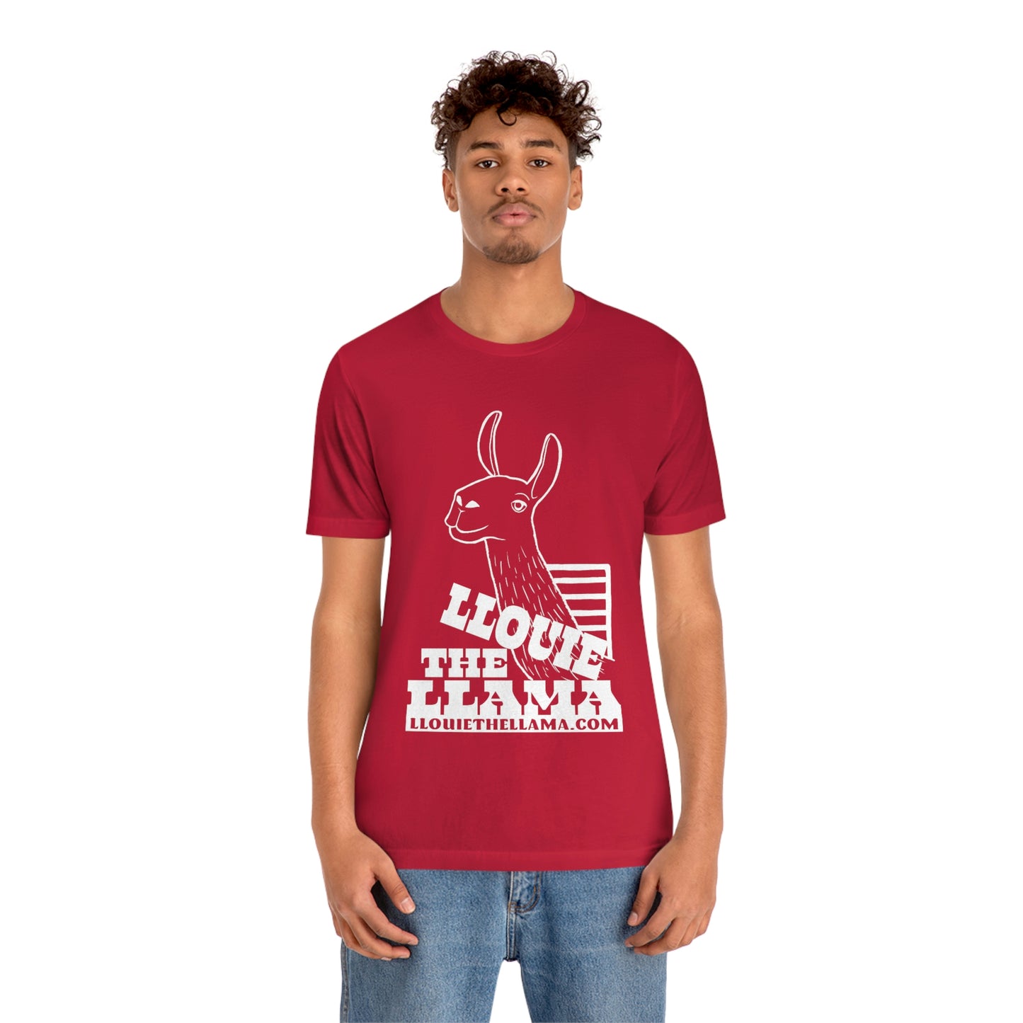 Llouie The Llama T-Shirt (White Print)