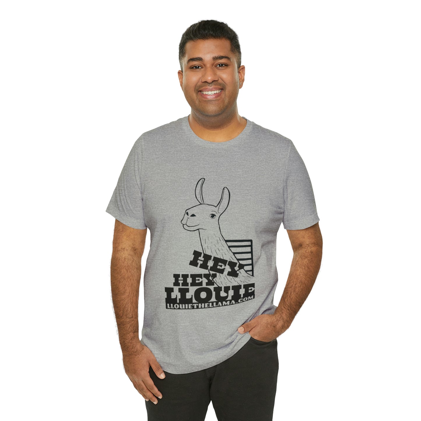 OFFICIAL Hey Hey Llouie T-Shirt (Black Print)