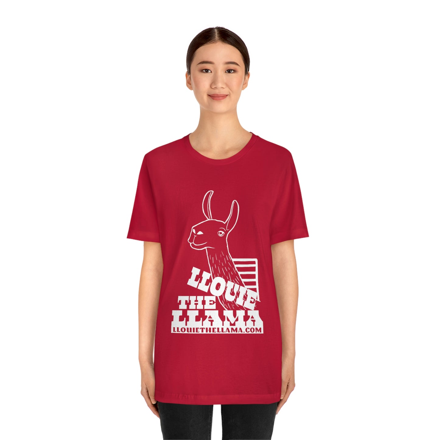 Llouie The Llama T-Shirt (White Print)