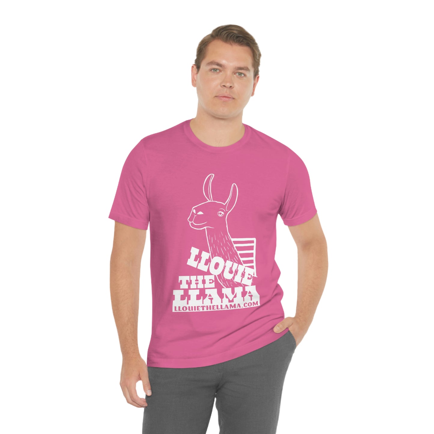 Llouie The Llama T-Shirt (White Print)