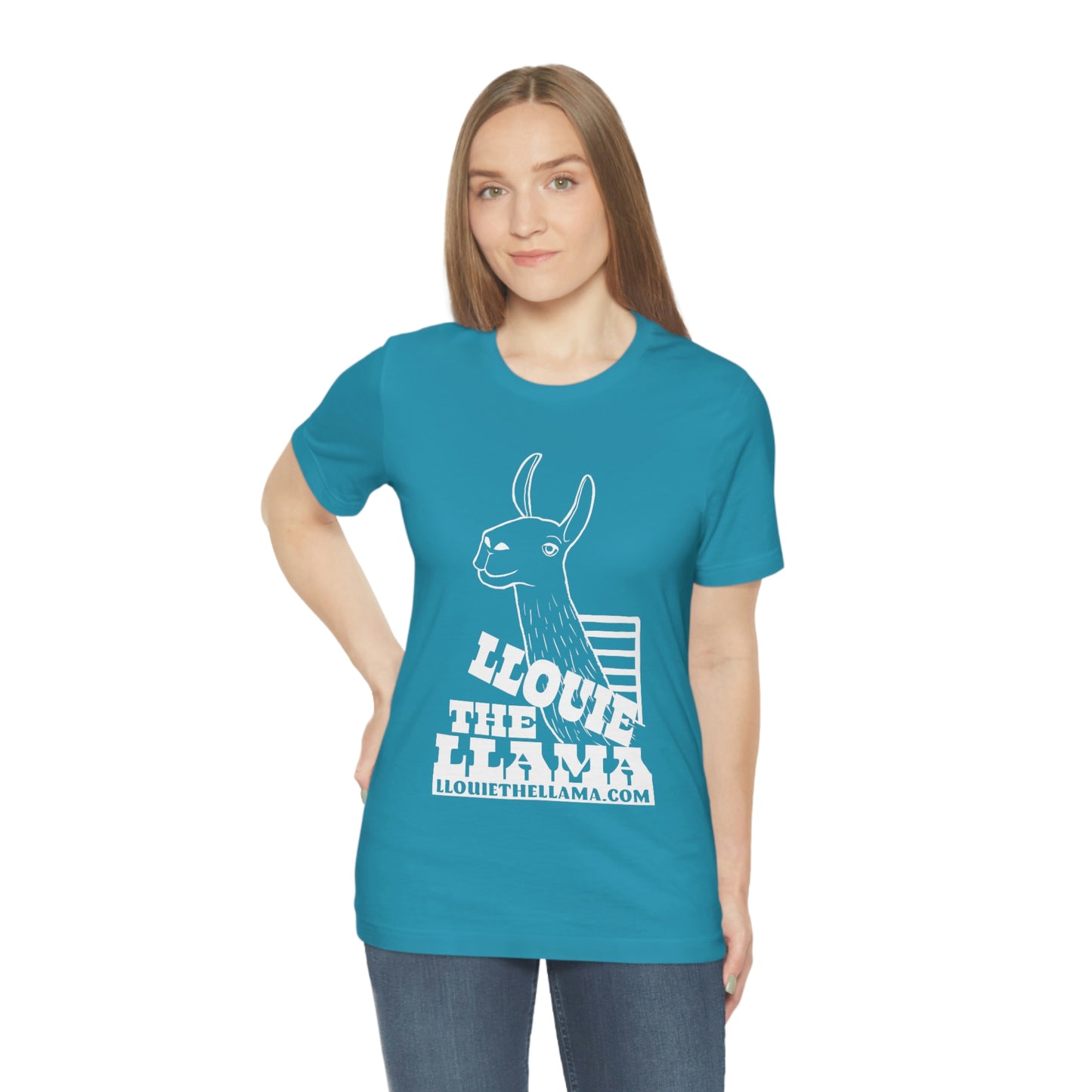 Llouie The Llama T-Shirt (White Print)