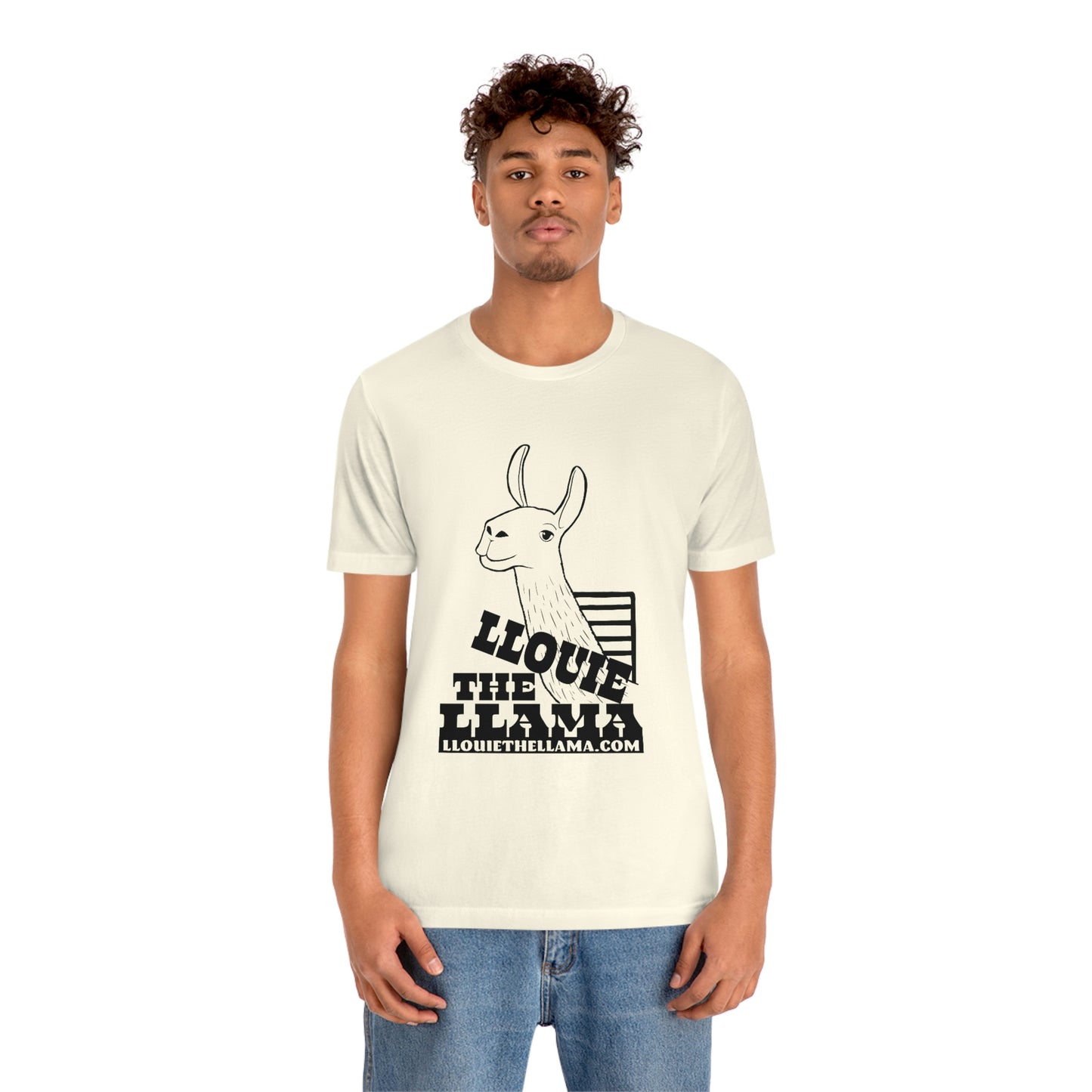 Llouie The Llama T-Shirt (Black Print)