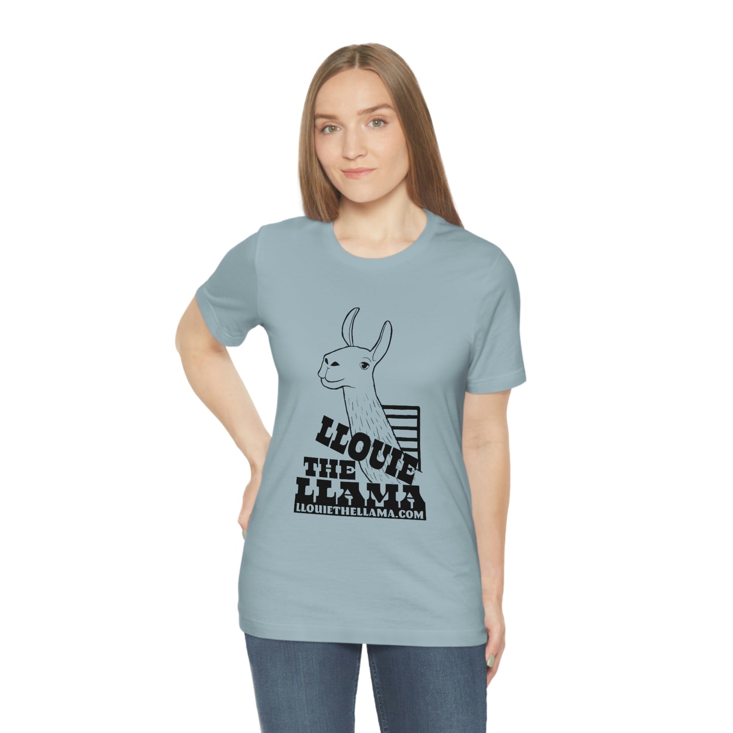 Llouie The Llama T-Shirt (Black Print)