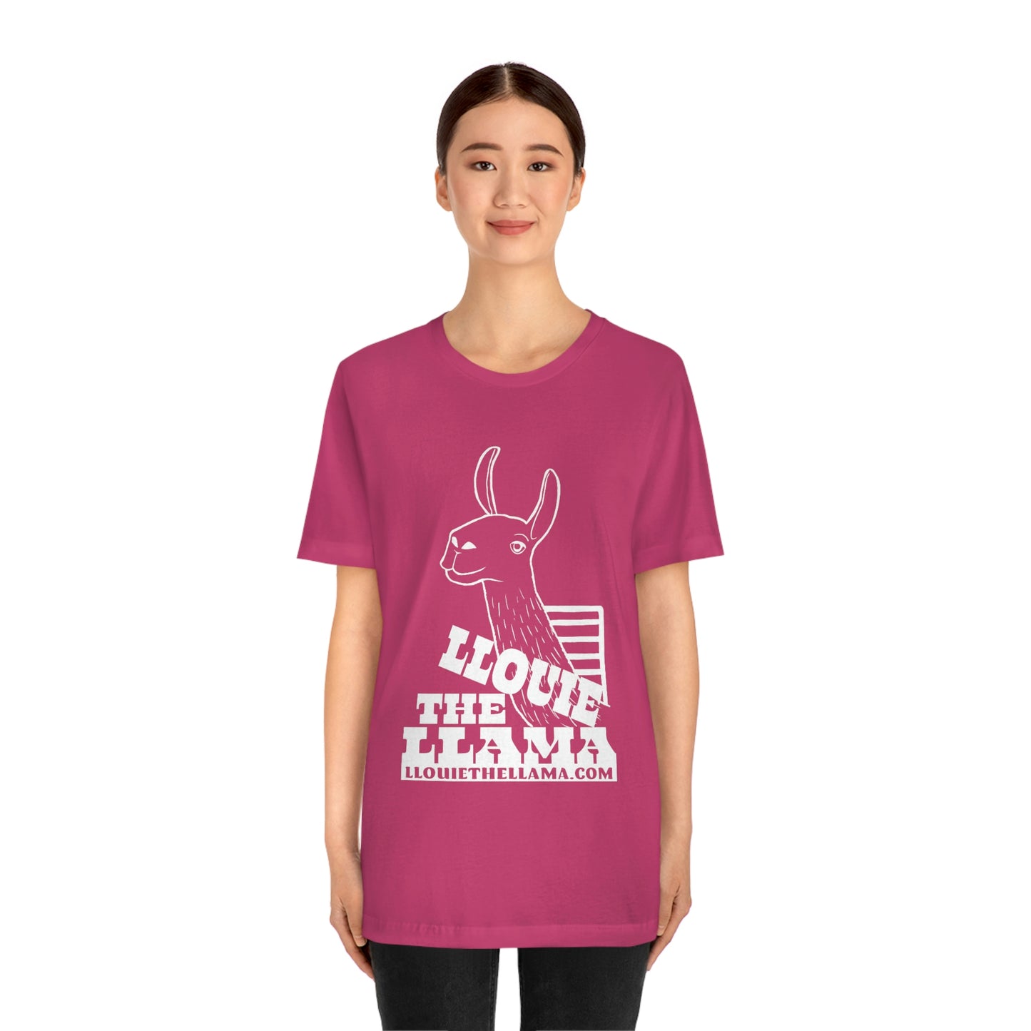 Llouie The Llama T-Shirt (White Print)