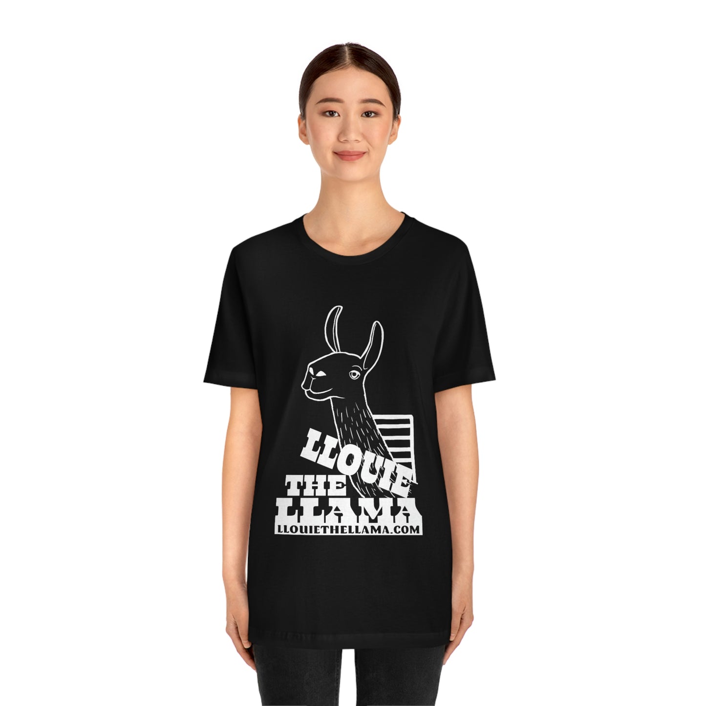 Llouie The Llama T-Shirt (White Print)