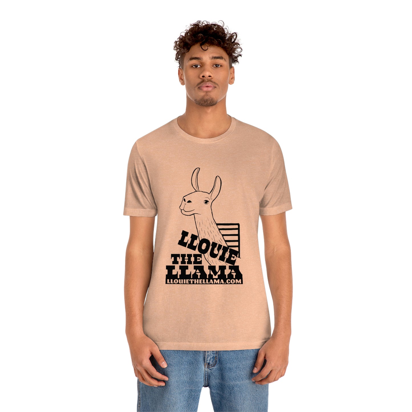 Llouie The Llama T-Shirt (Black Print)