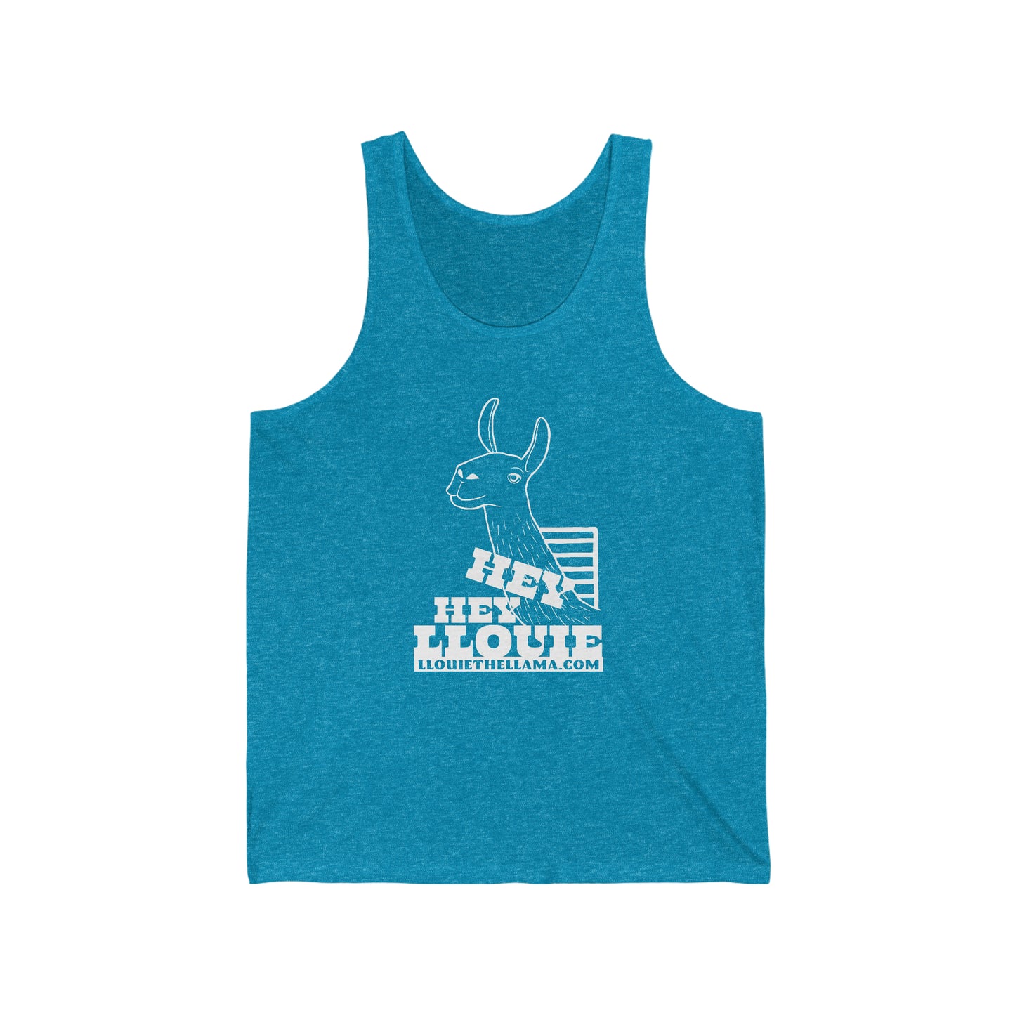 Hey Hey Llouie Tank (White Print)