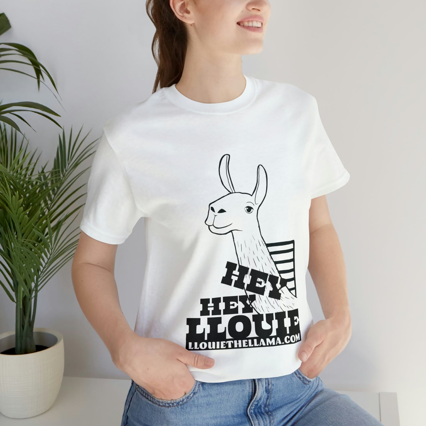 OFFICIAL Hey Hey Llouie T-Shirt (Black Print)