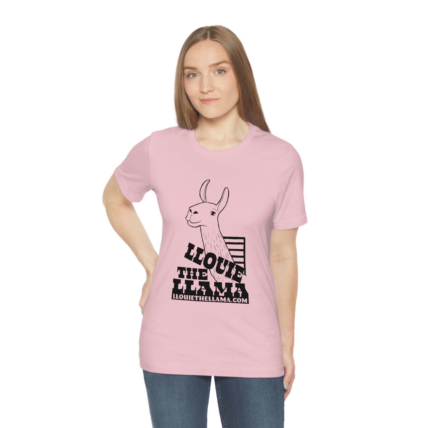 Llouie The Llama T-Shirt (Black Print)