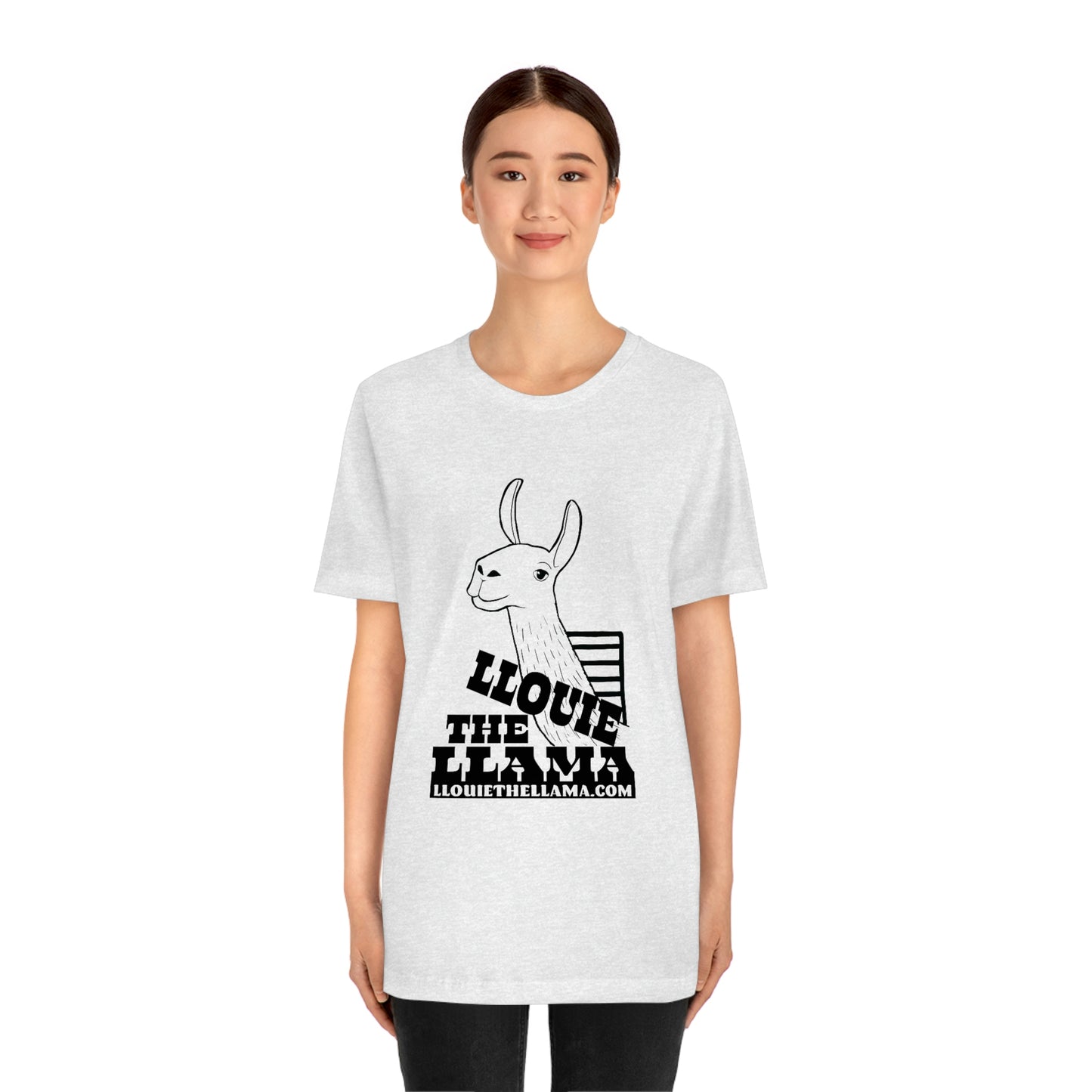 Llouie The Llama T-Shirt (Black Print)