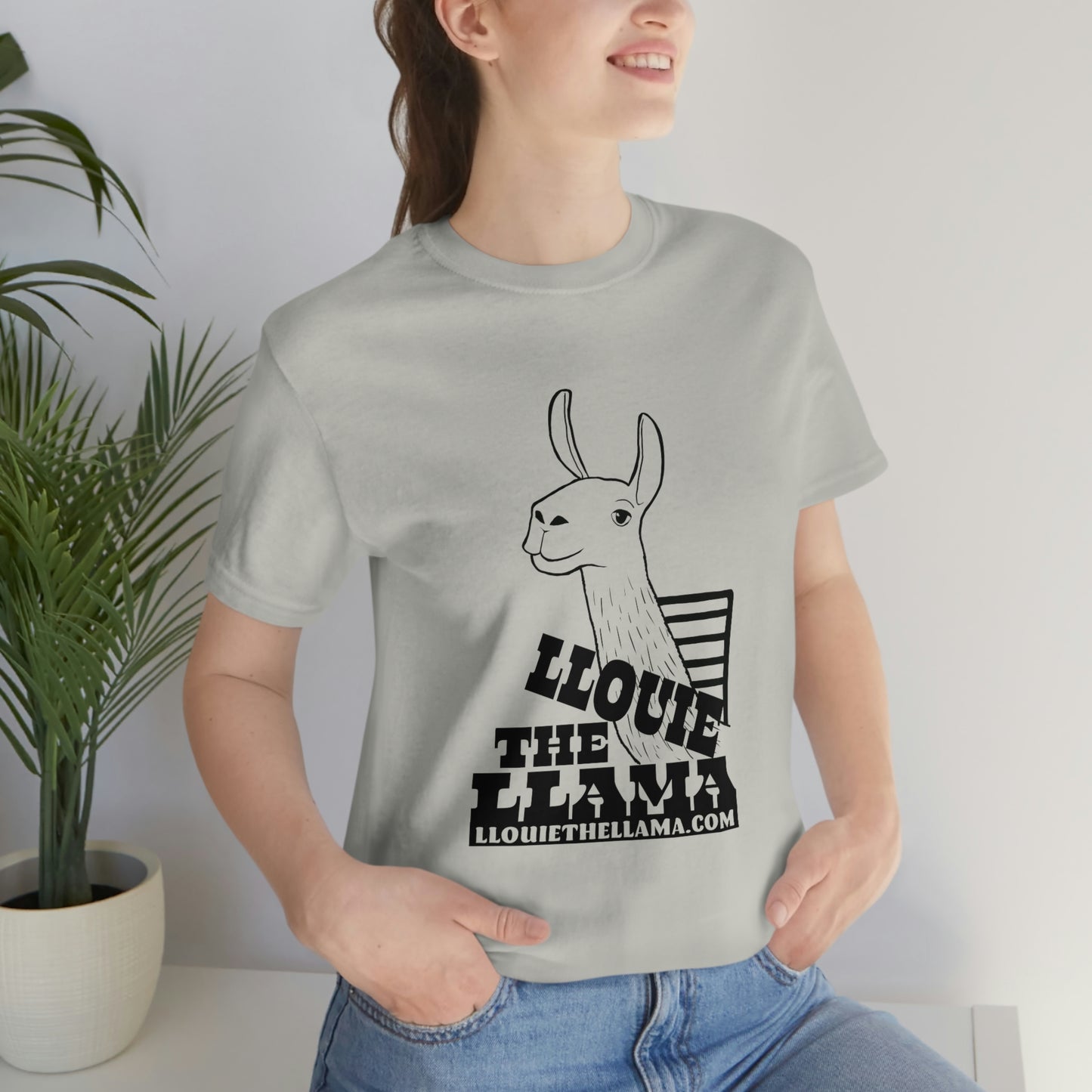 Llouie The Llama T-Shirt (Black Print)